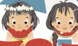 吃瓜拍照图片卡通,卡通吃瓜拍照瞬间大盘点