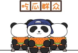 熊猫吃粉瓜,粉瓜盛宴的甜蜜邂逅